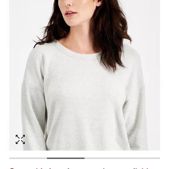 New HIPPIE ROSE Juniors' Cutout Back Knit Top white Heather grey S, M, L - Picture 8 of 10